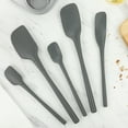 thumbnail image 4 of Tovolo Flex-Core Spatula All Silicone Set (Set of 5) - Charcoal, 4 of 6