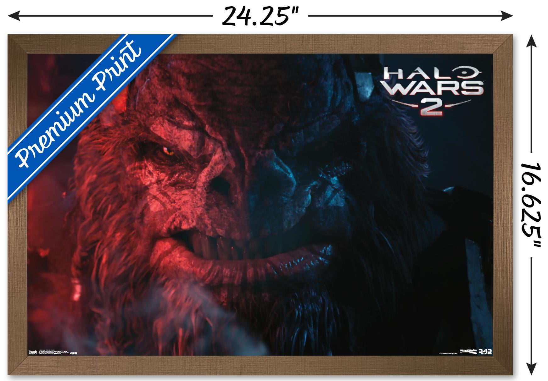 Halo: Halo Wars 2 - Villain Wall Poster, 14.725" x 22.375", Framed