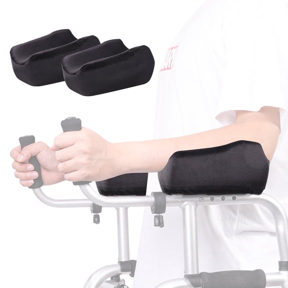 ENLUNTRA Upright Walker Forearm Pads (2pcs) - Stand Up Walker Accessories for Seniors, Soft, Comfortable Rest for Arms, Tall Upwalker Handle Cushions, Machine Washable - Nonslip Bottom (Only Pads)