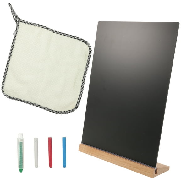 HEATSHAKING Wooden Message Board Sign ABS Chalkboard Display 1 Set 0.2in Thickness