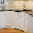 thumbnail image 5 of Utopia Alley Taylor Pull Handle - Decorative Cabinet Drop Pull Handles- Vintage Cabinet Hardware with Hand Finished Polished Chrome - Metal Drawer Pull Handle, 3.78" Center to Center, 5 of 7