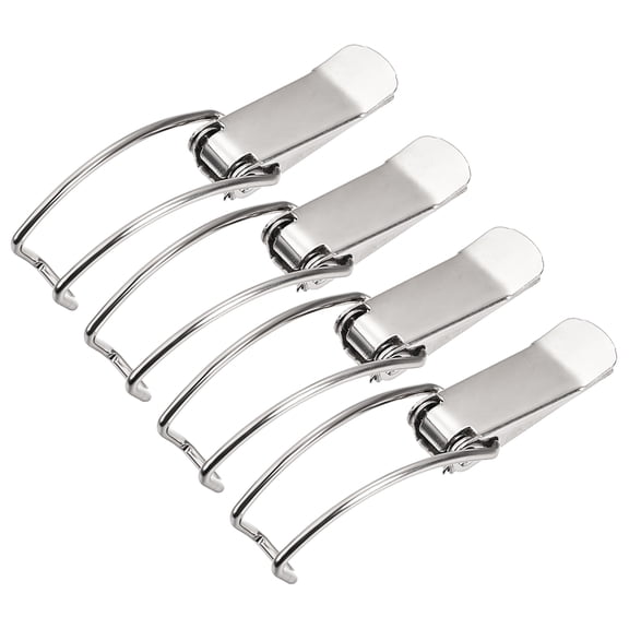 3.25" Iron Spring Loaded Toggle Latch Catch Clamp Clip for Trunk Case Box Chest - 4 Pcs