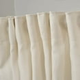 thumbnail image 5 of 3S Brother's Home Decorative Ecru Curtains Extra Long Luxury Colors Linen Look Custom Made 5-25 Feet Made in Turkey Hang Back Tab ( 1 Panel ) Home Décor -(52"Wx252"L), 5 of 6