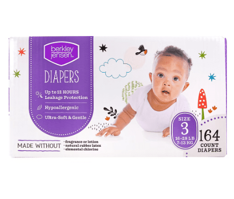 Berkley Jensen Diapers Size 3 (16-28 LB) 164 Count