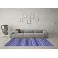 thumbnail image 3 of Ahgly Company Indoor Rectangle Abstract Blue Modern Area Rugs, 8' x 10', 3 of 4