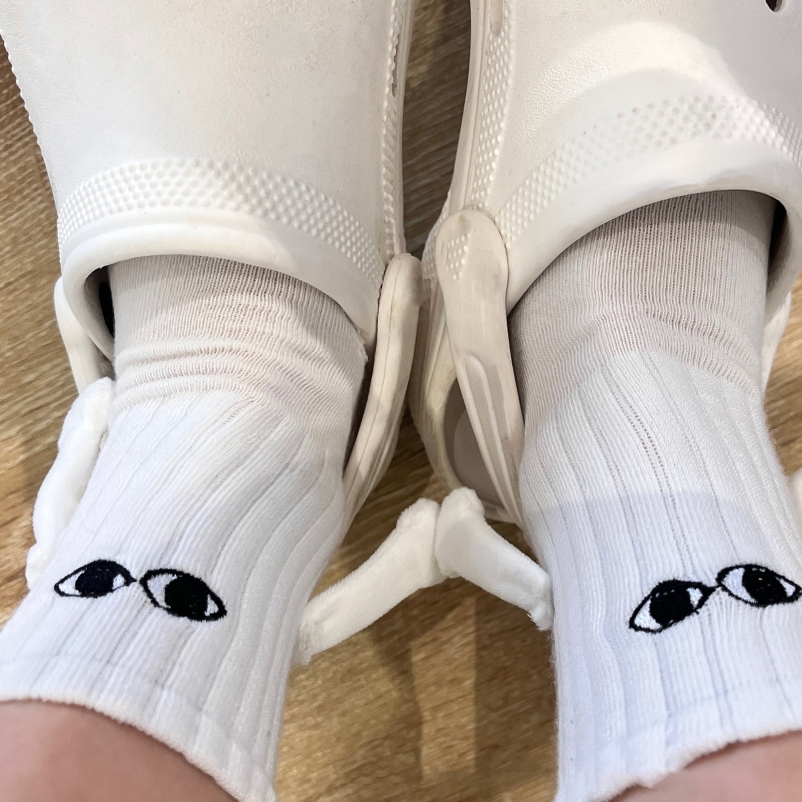 Anvazise Magnetic Hand Holding Socks Hand In Hand Socks Couple Holding Hands Funny Socks Mid Tube Ribbed Anti slip Socks White 2 Pairs