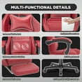 thumbnail image 5 of SOONTRANS Gaming Chair with Footrest, Computer Game Chair with Massage Lumbar Support & Headrest, High Back Vintage Office Game Chair for Adults and s, Red, 5 of 9