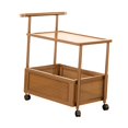 thumbnail image 4 of Luzkey Rolling Utility Cart,Sofa Side Table Table Top Multifunctional Tray Desk with Locking Wheels Storage Organizer for Office, 4 of 8