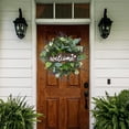 thumbnail image 3 of 12 pulgadas Wreath Decor Wedding Party Home Summer Farmhouse Wall Púrpura Zulema Guirnaldas de bienvenida, 3 of 8