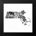 thumbnail image 2 of Grey, Jace 12x12 Black Modern Framed Museum Art Print Titled - Mass, 2 of 5