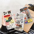 thumbnail image 2 of Fundas de teléfono con etiqueta de código Retro de moda de dibujos animados para iPhone 13 12 Mini 11 Pro XS Max X XR 7 8 Plus SE 2020 funda de Airbag de TPU suave Tan Jianjun unisex, 2 of 2