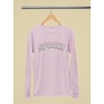 thumbnail image 3 of Creepy Dripping Font Halloween Graphic - Women's Long Sleeve, 3 of 4