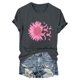 thumbnail image 4 of Blusas de Manga Corta para las Mujeres Divertida Impresión Cuello Redondo Camiseta Vintage, Blusas de Primavera para las Mujeres, 4 of 4