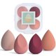 thumbnail image 1 of COSTICA Makeup Sponge Set Blender, Beauty Sponge Makeup Blender Flawless for Liquid - Multi Colored 4 pcs Rose Series, 1 of 4