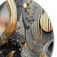 thumbnail image 3 of Designart "Marble Abstraction in Soft Colors III" Abstract Marble Metal Round Wall Decor, 3 of 5