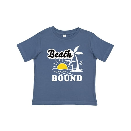 

Inktastic Beach Bound with Sun and Palm Trees Gift Baby Boy or Baby Girl T-Shirt