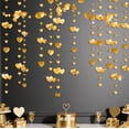 thumbnail image 4 of 52Ft Valentines Day Party Decorations Gold Love Heart Garland Hanging Paper Streamer Banner for Anniversary Mothers Day Engagement Wedding Bridal Shower Baby Shower Bachelorette Birthday Hen Party, 4 of 6
