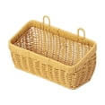 thumbnail image 2 of Imitation Rattan Woven Small Storage Baskets for Organizing, Wall Hanging Imitation Wicker Basket for over Toilet Storage Shelf, Home Decor, Living Room, 2 of 6