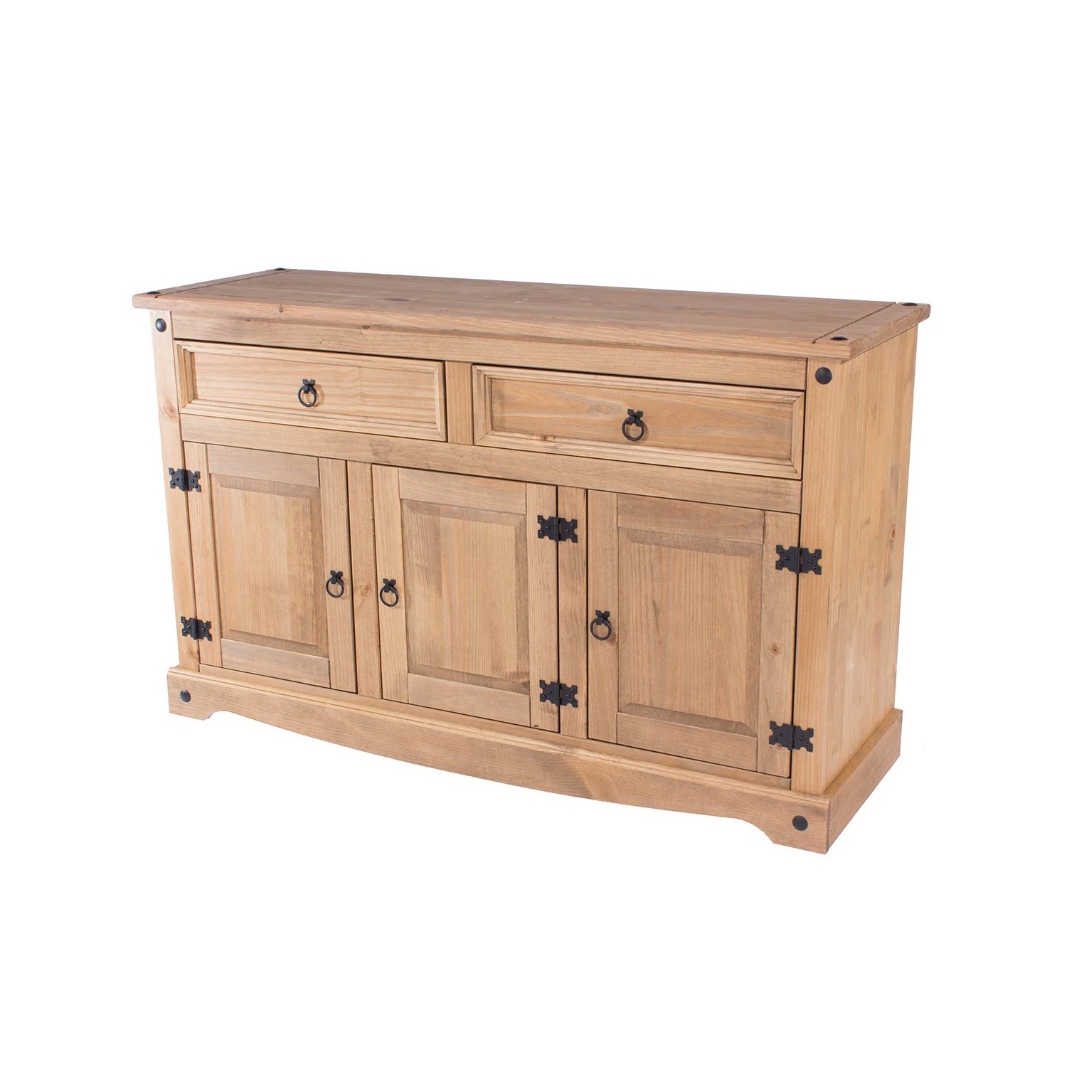 OS Home and Office Furniture Cottage Series Wood Buffet Sideboard in Brown