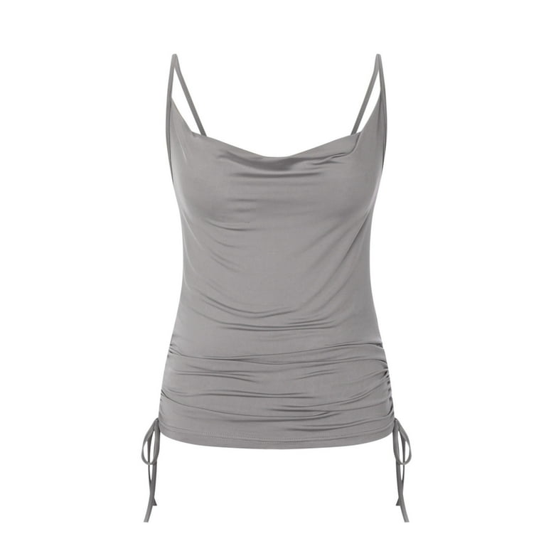 UPPADA Tank Tops for Women, Womens Cleavage Tops Solid