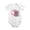 White, variant on Unicorn Baby Makes Pink Cotton Candy Clouds Baby Bodysuit, 100% Cotton Short Sleeve Snap Romper, 0-12 Months
