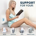thumbnail image 6 of General Under Knee Pillow for Back Sleeping - Memory Foam Half Moon Leg Bolster Pillow for Back Pain, Thoracic Support, 6 of 8