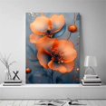 thumbnail image 2 of Mudket Framed,Modern Canvas Wall Art,Ready to Hang,Floral Canvas Print,Colorful Botanical Wall Decor,Abstract Flower Wall Art, for Bedroom Bathroom Office Decor - 12"L x 8"W, 2 of 10
