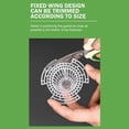 thumbnail image 4 of 10 Pieces Upgraded Cone Flower Pot Hole Mesh Pad DIY Planter Bottom Grid Mat Mesh Hole Screens for Keeping Soil from Flowing- Breathable Gasket-Drainage Netting for Bonsai,(S), 4 of 5