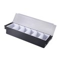 thumbnail image 1 of facefd Storage Box Ice Serving Tray Washable Seasoning Case Household Accessories Fruit Container Kitchen Supplies Fresh-keeping Box 5 Grids, 1 of 8