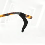 Anti-Slip Glasses Grips, Silicone Ear Hooks for Eyeglasses Sunglasses, Non Slip Retainer Black