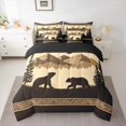 thumbnail image 2 of Homewish Safari Bear Bedding Comforter Set 7 Pieces for Teens,Jungle Wildlife Full Bedding Set Lightweight,Woodland Animal Fitted Sheet Flat Sheet,Luxury Bedroom Decor,Reversible, 2 of 8