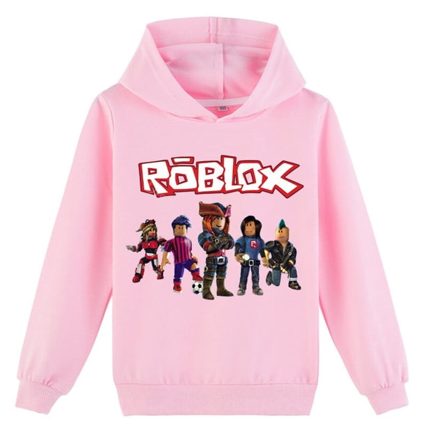 Robloxing-sudaderas con capucha para niños y niñas, ropa con estampado de dibujos animados, Tops informales, primavera y otoño