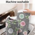 thumbnail image 5 of Pioneer Flower Floral Print Pattern Bathroom Rugs Mat, Non Slip Microfiber Bathroom Rug with Rubber Backing, Soft Mats for Bathroom Floor Tub Shower, 17"x30", 5 of 5