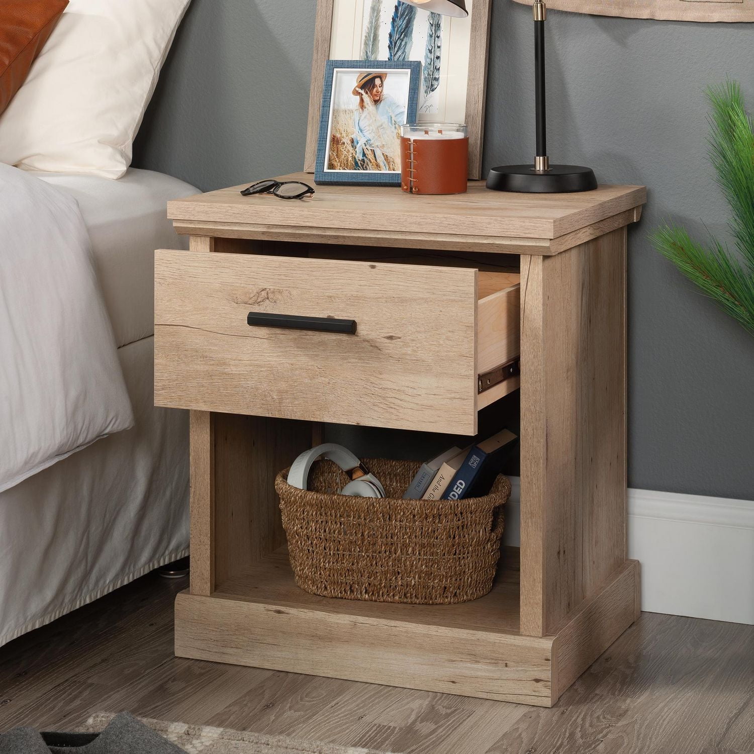 Sauder La Collection Aspen Post® Chevet en Finition Prime Oak