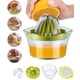 thumbnail image 1 of Exprimidor Manual de limón, apto para lavavajillas, exprimidor multifuncional de naranja, cítricos y lima, prensa manual de frutas con recipiente medidor de 400ml oso de fresa  Hogar, 1 of 5