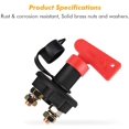 thumbnail image 2 of Battery Disconnect Switch Isolator Cut OFF Power Kill Switch for Marine Car Boat RV ATV Vehicles, 2 of 5