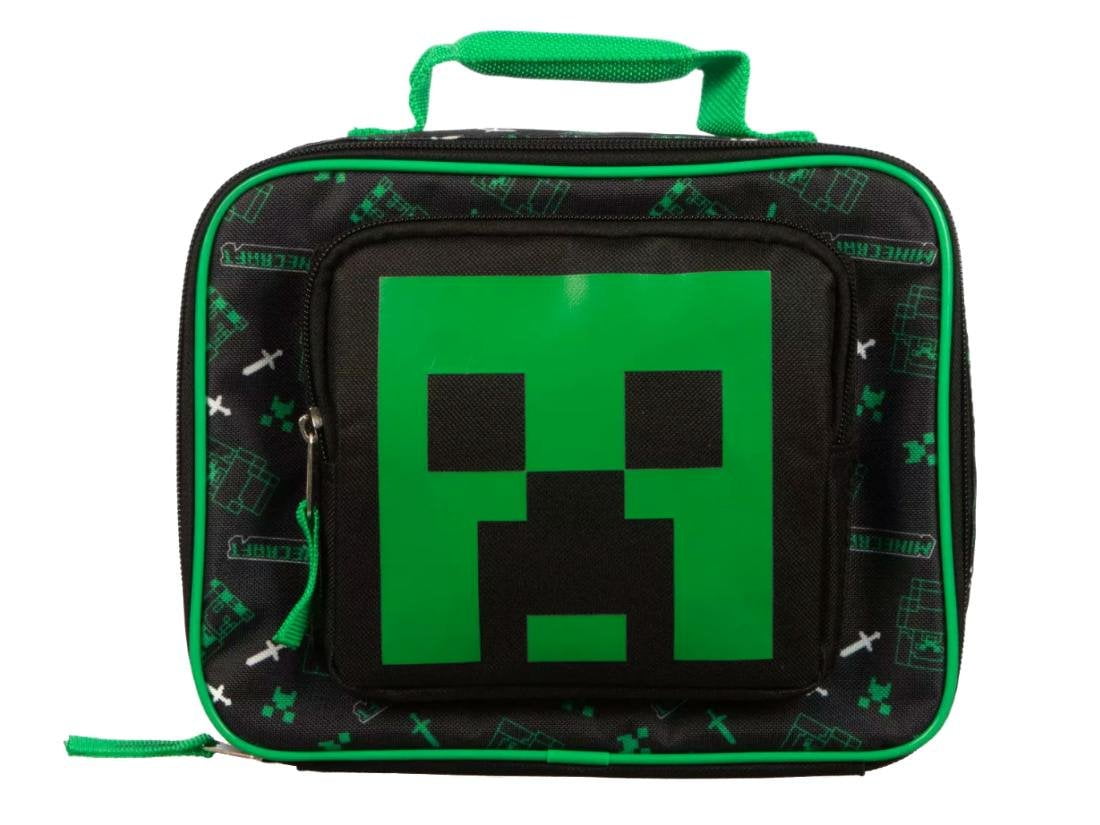 Minecraft Lunchbox with Outer Zippered Pocket