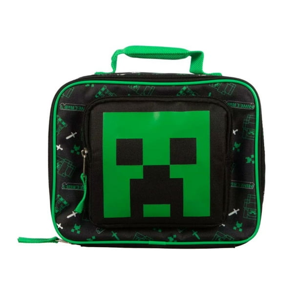 Minecraft Lunchbox With Outer Zippered Pocket Walmart Com