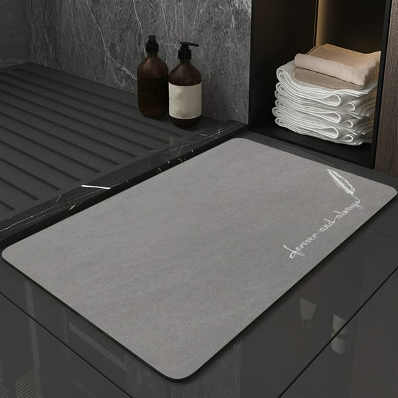 Fwttom Toilet Bathroom Absorbent Carpet Bathroom Non-Slip Carpet Soft Diatom Mud Bathroom Door-Drying Carpet