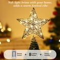 thumbnail image 4 of Decoración de árbol de Navidad con forma de estrella, Roylvan, con 8 modos de iluminación, 4 of 8