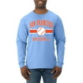 thumbnail image 1 of Wild Bobby City of San Francisco Baseball Fantasy Fan Sports Men's Long Sleeve T-Shirt, Light Blue, Medium, 1 of 6