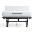 Lucid Premium Steel Adjustable Bed Base with Zero Clearance, Queen