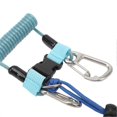 thumbnail image 2 of Diving Hook Rope Stainless Steel Flexible Anti Lost Diving Camera Rope Diving Reef Hook Spring Rope Blue, 2 of 4