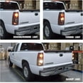 thumbnail image 2 of 1 Pair Tail Light Compatible with 1999-2006 Chevy Silverado 1500 2500 3500 2007 Classic,1999-2002 GMC Sierra 1500 2500 3500 Driver and Passenger Side Brake Light,Matte Black+Smoked Lens, 2 of 8