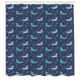 thumbnail image 3 of Ambesonne Unicorns Shower Curtain, Fantasy World Flying Horse, 69"Wx70"L, Dark Lavender Sky Blue, 3 of 5