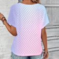 thumbnail image 6 of bnaln Summer Tops for Women Sale V Neck Short Sleeve Shirts Gradient Printed Casual T-Shirts Dressy Blouses Cute Tunic Tops Loose Comfy Pullover Lightweight Blouse Plain Tees Shirt, 6 of 8