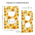 thumbnail image 3 of Rocae White Marble Pattern Sunflower for Decorator Light Switch or Receptacle Outlet Wall Plate,Polycarbonate Thermoplastic-Style S, 3 of 6
