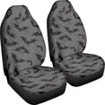 thumbnail image 3 of XYZCANDO Stretchable Front Seat Covers for Cars Truck SUV Sedan, Washable Soft Car Seat Covers 2 pcs Polyester Fabric Bat, 3 of 10