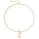 thumbnail image 1 of Delicado Collar De Perlas Con Inicial Para Mujer, Chapado En Oro De 14 Quilates, Cadena De Eslabones Con Clip, Collar Con Cierre De Palanca, Collares Con Iniciales, Joyería De Oro Para Mujer, Letra G, 1 of 1