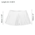 thumbnail image 2 of Unique Bargains 2 Yards 4 Inch Faux Leather Fringe Trim Tassel Fringe for Sewing, White, 2 of 6